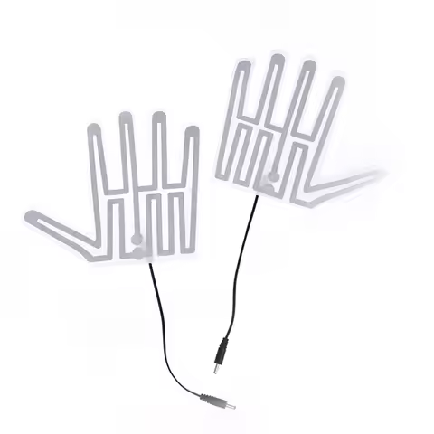 1 Pair Clothes Heating Pad Carbon Fiber 5V Five-Finger Gloves Heating Pad Thermal Insulation Shoes G