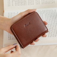 FOCUS Classic Original Leather 4 Card Zipper Short Clip/Large Coin Purse (FTA2068)