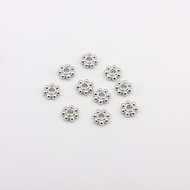 50 Color-Preserving Platinum-Plated Snowflake Spacers Small Spacers Making Bracelets Bracelet Spacer