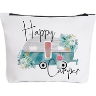 Aksesori Camper untuk Treler Perjalanan - Happy Camper - Beg Solek Campfire Hadiah untuk Camper Camp