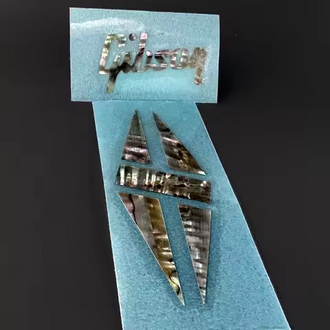 0.1 mm thick Gib Diamond Rub On Self adhesive Guitar Headstock Decal Sticker Abalone Guitar Peghead 