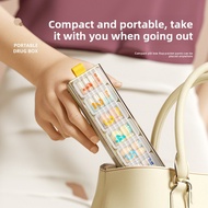 Pill Organizer  7-Day 7 Slots Portable Medicine Box Moisture-Proof