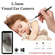 Ear Wax Removal Tool Smart Ear Cleaner Ear Camera Scope with Light Smartphone Ear HD Video Otoscope 