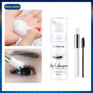 [mcqlqmwu] Eyelash Extension Shampoo Lash + Brush / 50ml / Eyelid Foaming Cleanser/Wash for Extensio