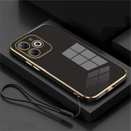 Softcase Infinix Hot 40 40i 40 Pro 50i Casing Luxury 6D Case Plating Bonus TALI Strap