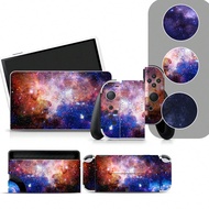 4pcs/Set Dreamy Starry Sky Pattern PVC Self-Adhesive Stickers For OLED Gaming Devices, Anti-Scratch 