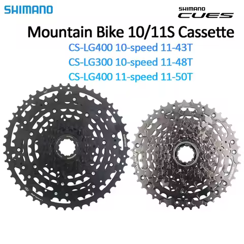 SHIMANO CUES U6000 Series LINKGLIDE Mountain Bike Cassette 10/11 Speed CS-LG300/LG400 43/48/50T 10/1