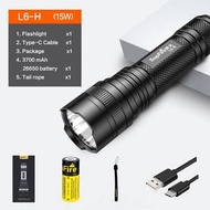 SUPERFIRE L6-H Ultra-bright Flashlight Rechargeable 26650 Ultra-bright Long-range High-power Ultra-l