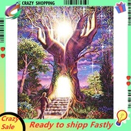 Painting Tree Embroidery Round Drill   Buddha Painting Home Decor