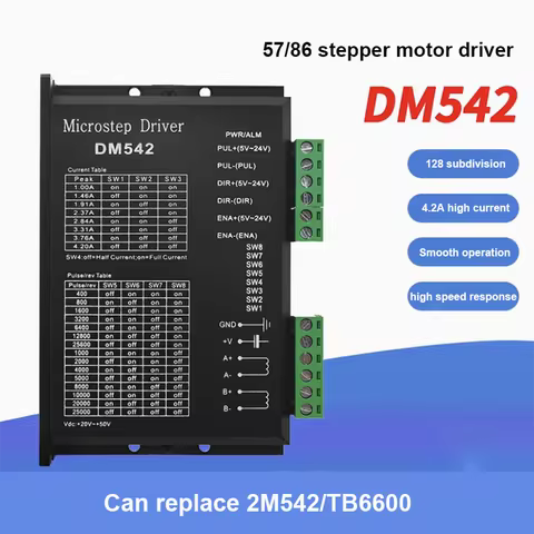 DSP Digital 57/86 Stepper Motor Driver DM542 Engraving Machine Dedicated Replacement 2M542/TB6600 fo