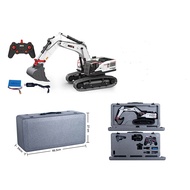 new HuiNa 594 Alloy RC Excavator Truck 22CH Rc Car Screw Drive Remote Control Digger Bucket Truck En