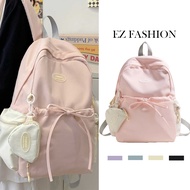 Korean cute Nylon Backpack school bag Y2K Backpack for high school students