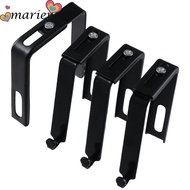 MARIER Adjustable Cubicle Hangers, Black Metal Door Mirror Hanger, Bulletin Board Flexibility Cubicl
