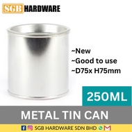 Tin Can Container Round Tin Can Tin Kosong Tin Besi 250ml /100ml/Metal Kerosene&Thinner Can 250ml ~