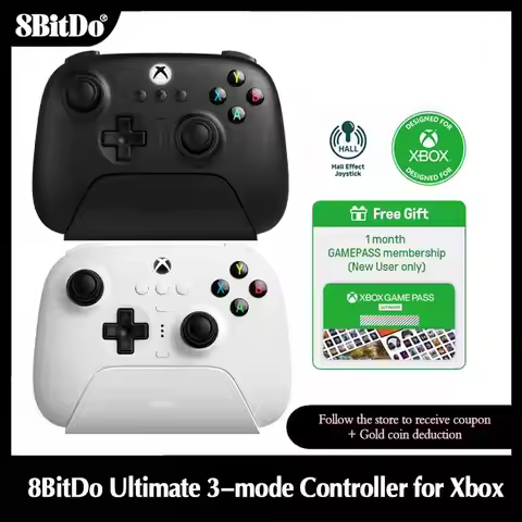 8BitDo Ultimate 3-mode Controller with Hall Effect Joystick，Gamepad for Xbox One，Xbox Series X / S,P