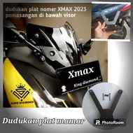 Xmax Number Plate Mount bracket Number Plate bracket On windshield xmax KING DIAMOND89