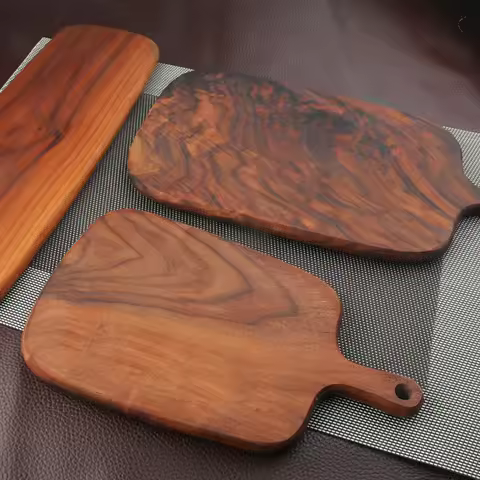 Black Walnut Wood Cutting Board Kitchen Chopping Board Pizza Disks Real Wood Without Glue Stock Cutt