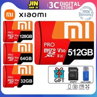 Xiaomi 16GB 32GB 64GB 128GB 256GB 512GB ความเร็วสูง Micro การ์ดความจำ Micro การ์ด SD XC Microsd การเฝ้าระวังมือถือกล้องบัตร TF C10 32GB 16GB Flash Card 64GB 256GB 128GB การ์ดความจำ