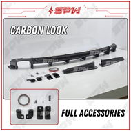 Honda Civic FE (2022-2025) ZD-Style Rear Bumper Lip Rear Skirt Diffuser Skirting Rear Lip Lips ABS P