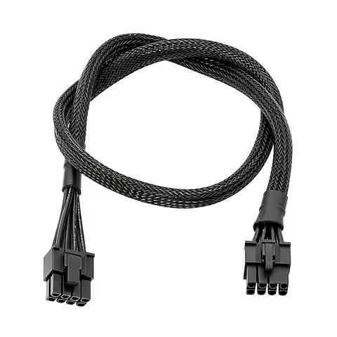 PCIe 8Pin 6+2 Sleeved Net GPU Power Cable for Seasonic CORE GX-650W/550W/500W, GM-650W/550W/500W, GC