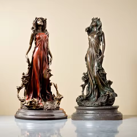 30cm Beautiful Aphrodite Bronze Sculpture Myth Greek Goddess of Love, Beauty Bronze Statue Home Deco