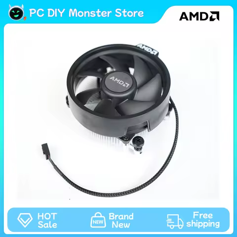 New AMD Original Fan Radiator Cooler Suit For Ryzen 3 Ryzen 5 Ryzen 7 AM5 AM4 CPU R3 R5 5600 5500 56