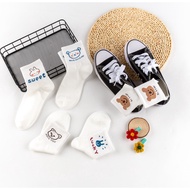 Ready Stock***1Pair Cute socks Cartoon socks Cotton Socks Mid-height Short Socks Korean Ins style so