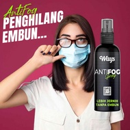 A039 | Anti Fog Dew Glass Cleaner / WAYS AntiFog Spray Car Rear View Helmet Glasses Cleaner - 75ml
