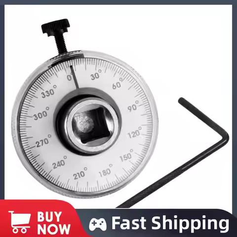 Torque Wrench Torque Meter Dial Garage Tools Calibrated In Degrees Meter for Precision-Angular Tight
