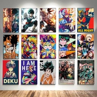 U92R My Hero Academia Dream Anime Movie Retro Poster Print Cartoon Role Classic Hot Canvas Painting 