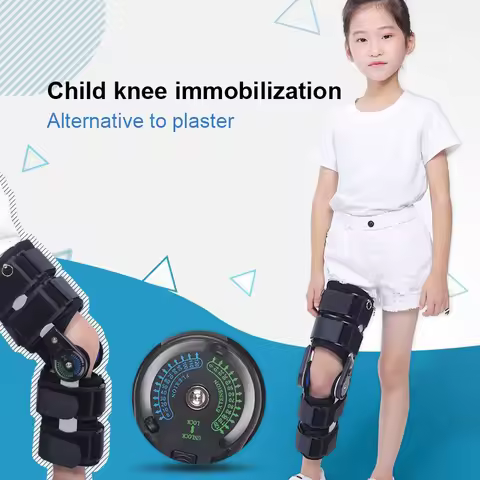 Children's Adjustable Knee Fixation Brace Bracket Orthosis Lower Extremity Knee Ligament Injury Prot