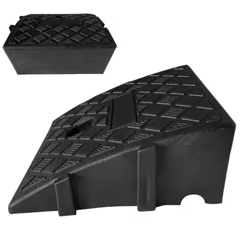 Car Curb Ramp Heavy Duty PVC Ramps For Driveway Loading Ramp Slope Lightweight Motorcycle Pad For Ca