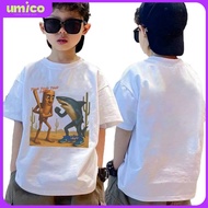 UMICO baju budak tshirt with TUNG TUNG SAHUR print pure cotton round neck top
