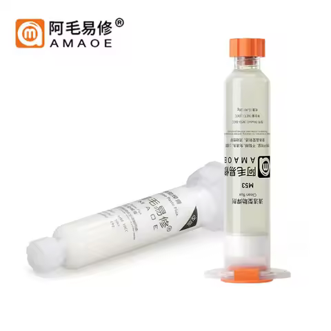 AMAOE M50/M53 Solder Flux Paste 10CC No-Clean Soldering Paste Welding Fluxes for Mobile Phone PCB IC
