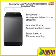 Samsung 15KG Smart Inverter Top Load Washing Machine | WA-15CG5745BD/FQ (Mesin Cuci Washer Top Loader Mesin Basuh 洗衣机 WA15CG5745BDFQ) WA15