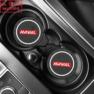 Haval 1/2Pcs Car Water Cup Slot Non Slip Mat Silicone Gel Pad Interior Accessories For H2s H1 2022 2