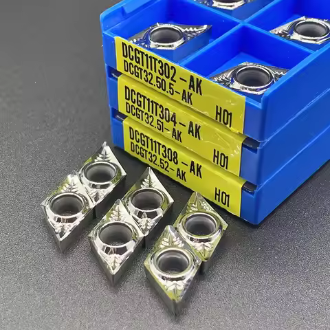 DCGT11T302 DCGT11T304 DCGT11T308 AK H01 Original Insert Milling Cutter Aluminum Turning CNC Lathe To