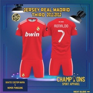 Custom Fantasy Football Jersey r34L M4DR1D Th1RD 2011-2012 – Full Printing Dryfit Milano | Name & Nu