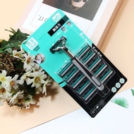 10+1 Blade Holder Manual Razor Men's Razor Underarm Razor Double-Ended Blade Hair Removal Blade Blad