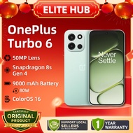 【LOWEST PRICE】OnePlus Turbo 6 | Turbo 6 & 5 Series | ColorOS 16 | Snapdragon 8s Gen 4 | 9000mAh
