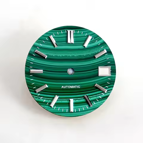 Nh35 Dial 28.5mm Malachite BGW9 C3 Lume Custom Logo Skx007 Sbdx001 Natural Stone Dial Watch Accessor