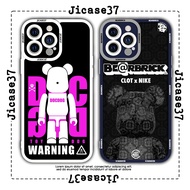 JM CASE Bearbrick street square edge iphone CASE 6plus/6s/6splus/7/7plus/8/8plus/x/xs/11/12/pro/max/