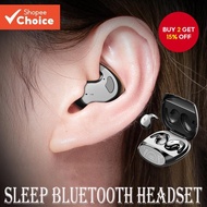 Invisible Sleep Wireless Earphone TWS Bluetooth Hidden Earbuds Waterproof Noise Cancelling Sports He