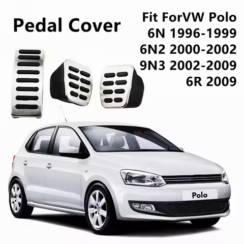 Stainless Car pedal Cover For Volkswagen VW Ibiza 6K 6L 6J Skoda Fabia Polo 9N 6R Bora Golf MK4 IV C