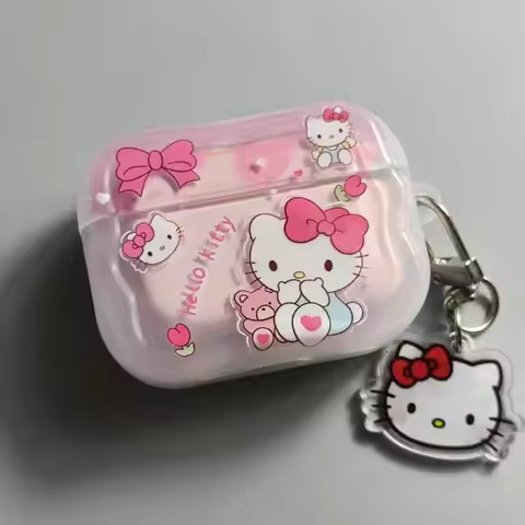 Case For AirPods Pro 2 3 And AirPods 4 Sanrio Hello Kitty My Melody Cute Shockproof Soft Silicone Co