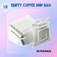 50 PCS COFFEE DRIP BAG EMPTY / COFFEE DRIP FILTER BAG / PAPER DRIPPER / COFFEE FILTER / DRIP BAG