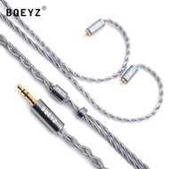 BQEYZ Rime Upgraded Cable 4-Core Silver-plated Replacement Wire 3.5mm/2.5mm/4.4mm Plug Optioned Head
