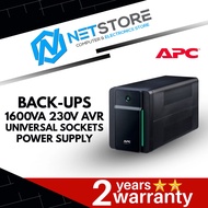 APC Back-UPS 1600VA | 230V | AVR | UNIVERSAL SOCKETS POWER SUPPLY - BX1600MI-MS