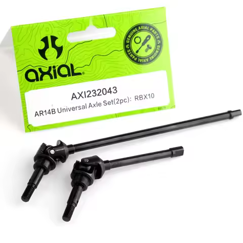 2Pcs Pipe Frame RC Car Universal Axle Set Drive Shaft AR14B Spare Parts for Off-road Axial RBX10 Ryf