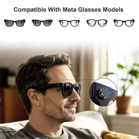 A10I 2PCS Glasses Light Cover & LED Blocker Privacy Stickers for Meta Gen 2 Smart AI Glasses Camera 
